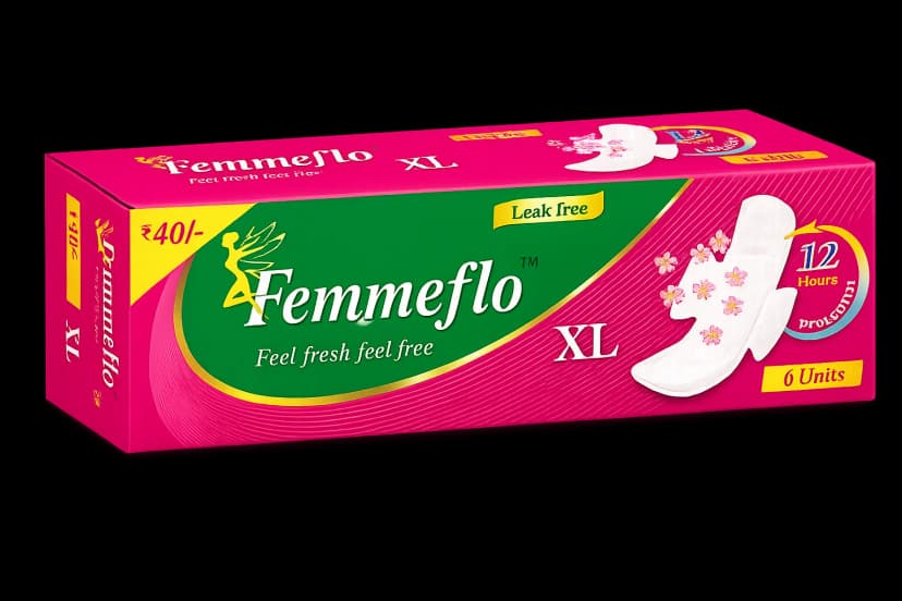 Femmeflo XL Sanitary Pads Real Product Image